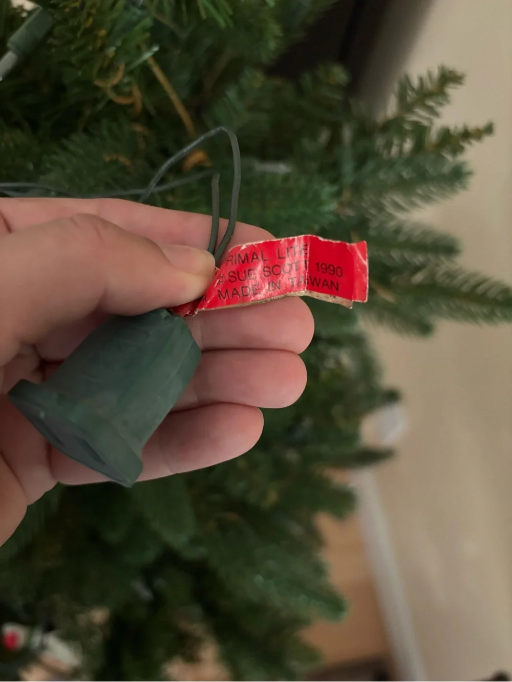 Vintage 1990 Holiday Cow string lights (10 cows)